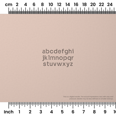 Sora | Lowercase | Alphabet Stamp Sets - Ceramind® Tools