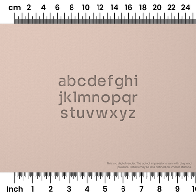 Sora | Lowercase | Alphabet Stamp Sets - Ceramind® Tools