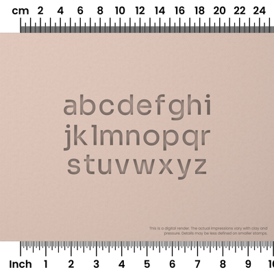 Sora | Lowercase | Alphabet Stamp Sets - Ceramind® Tools