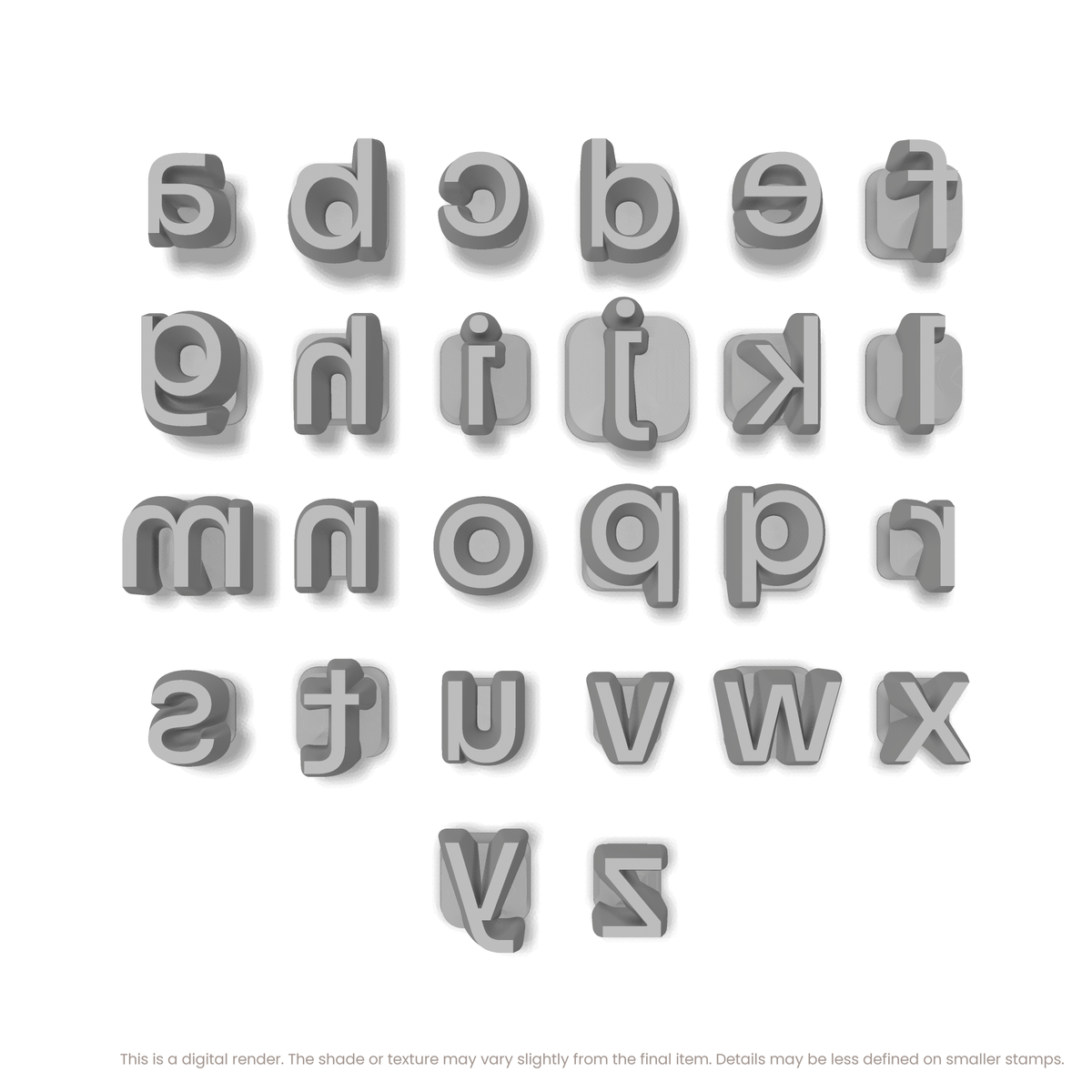 Sora | Lowercase | Alphabet Stamp Sets - Ceramind® Tools