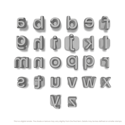 Sora | Lowercase | Alphabet Stamp Sets - Ceramind® Tools