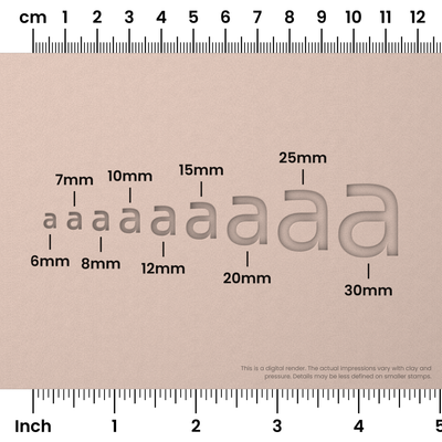 Sora | Lowercase | Alphabet Stamp Sets - Ceramind® Tools