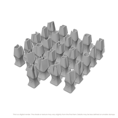 Tinos | All Caps | Alphabet Stamp Sets - Ceramind® Tools