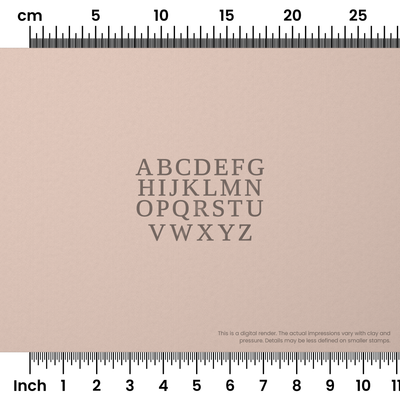 Tinos | All Caps | Alphabet Stamp Sets - Ceramind® Tools