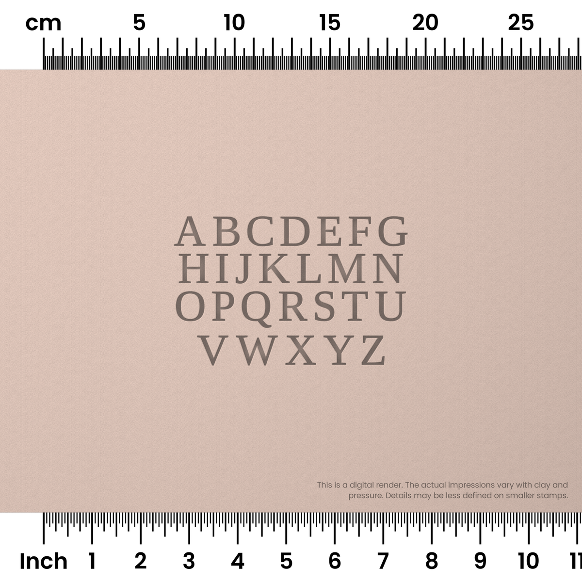 Tinos | All Caps | Alphabet Stamp Sets - Ceramind® Tools