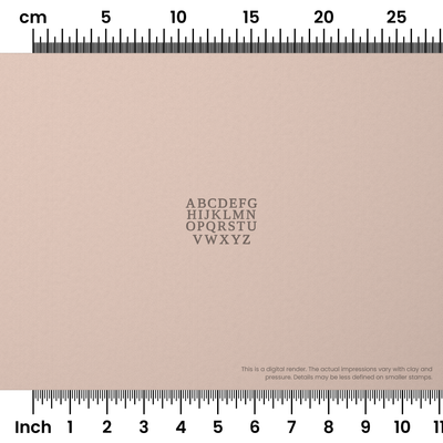 Tinos | All Caps | Alphabet Stamp Sets - Ceramind® Tools