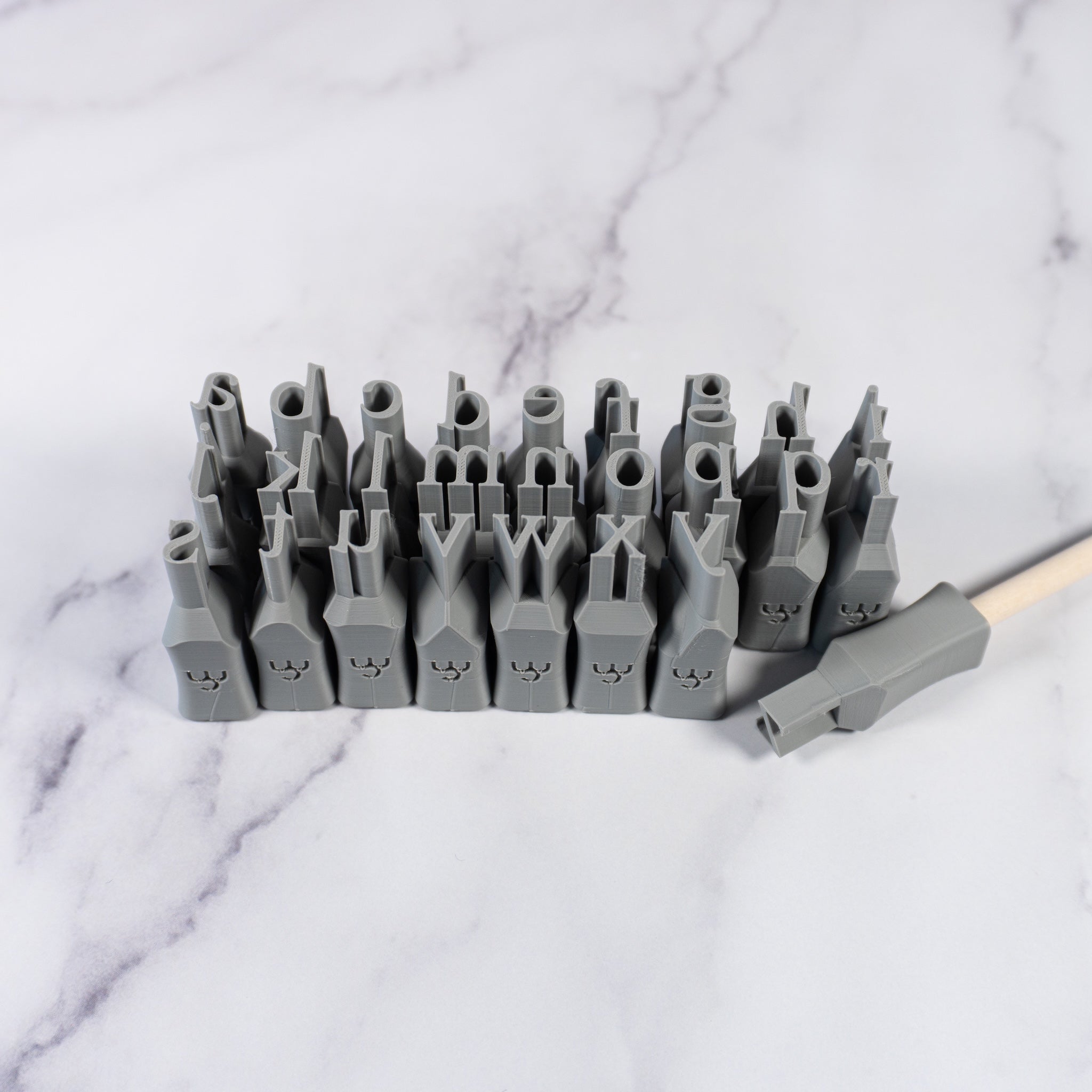 Alphabet Stamp Set | Lowercase | Times New Roman Font