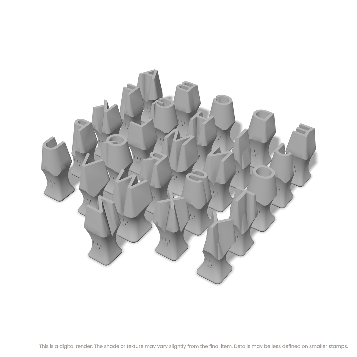 Unbounded | All Caps | Alphabet Stamp Sets - Ceramind® Tools