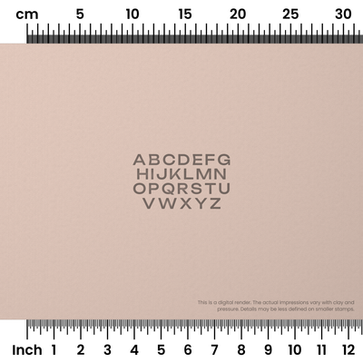 Unbounded | All Caps | Alphabet Stamp Sets - Ceramind® Tools