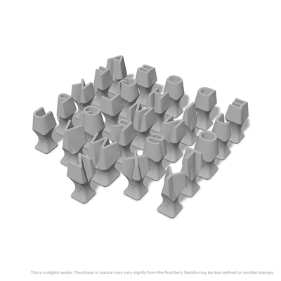 Unbounded | All Caps | Alphabet Stamp Sets - Ceramind® Tools
