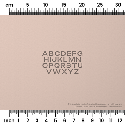 Unbounded | All Caps | Alphabet Stamp Sets - Ceramind® Tools