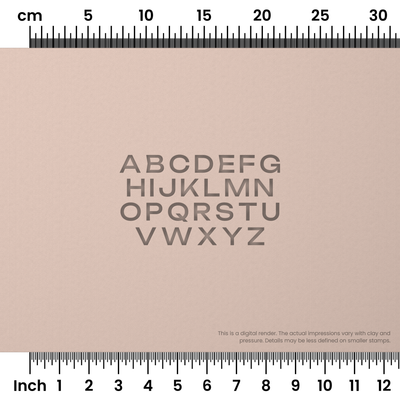Unbounded | All Caps | Alphabet Stamp Sets - Ceramind® Tools