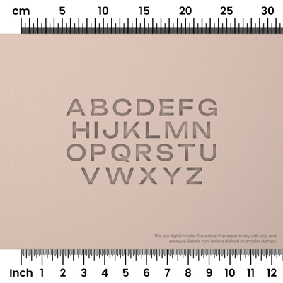 Unbounded | All Caps | Alphabet Stamp Sets - Ceramind® Tools