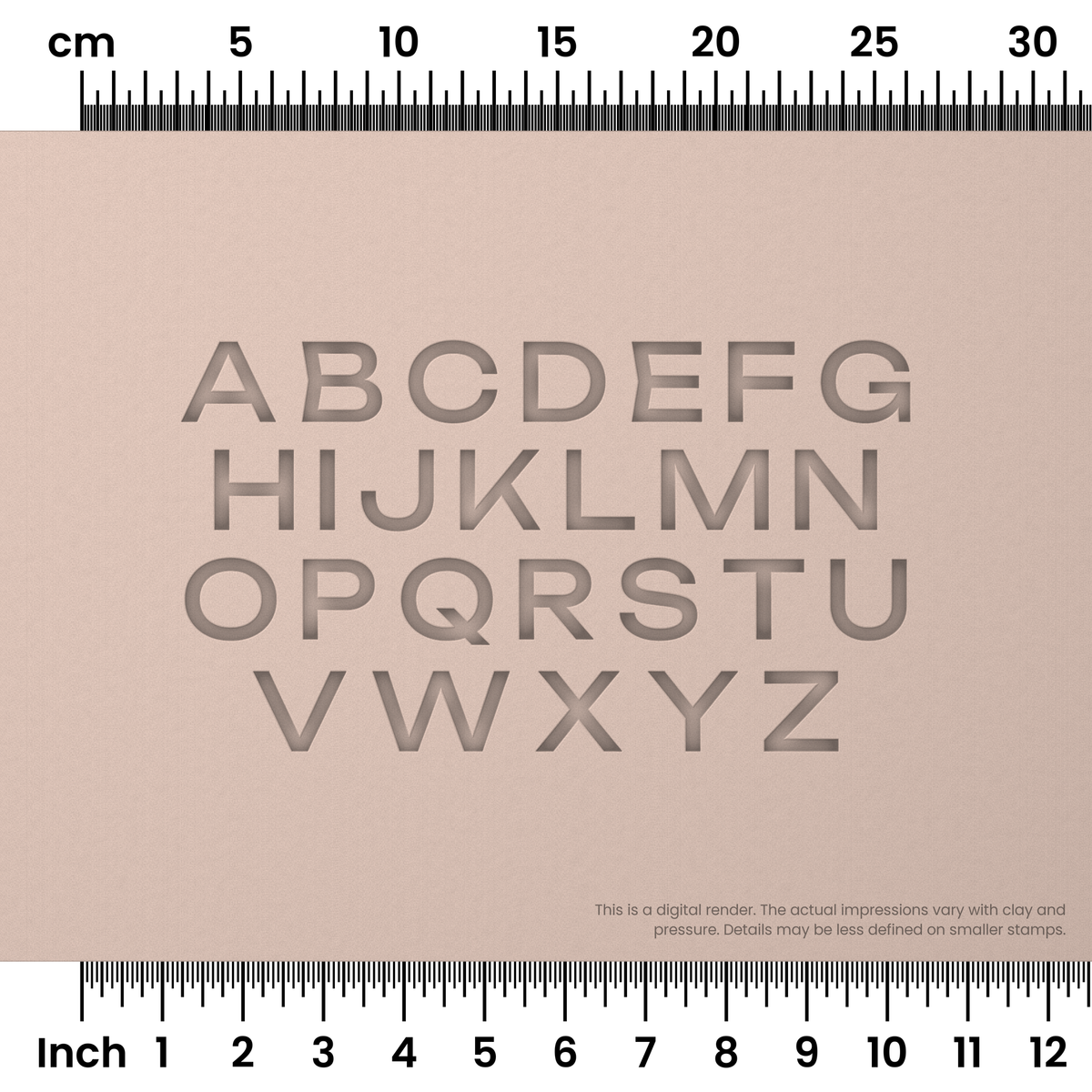 Unbounded | All Caps | Alphabet Stamp Sets - Ceramind® Tools