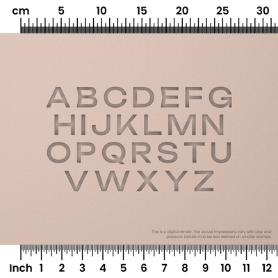 Unbounded | All Caps | Alphabet Stamp Sets - Ceramind® Tools