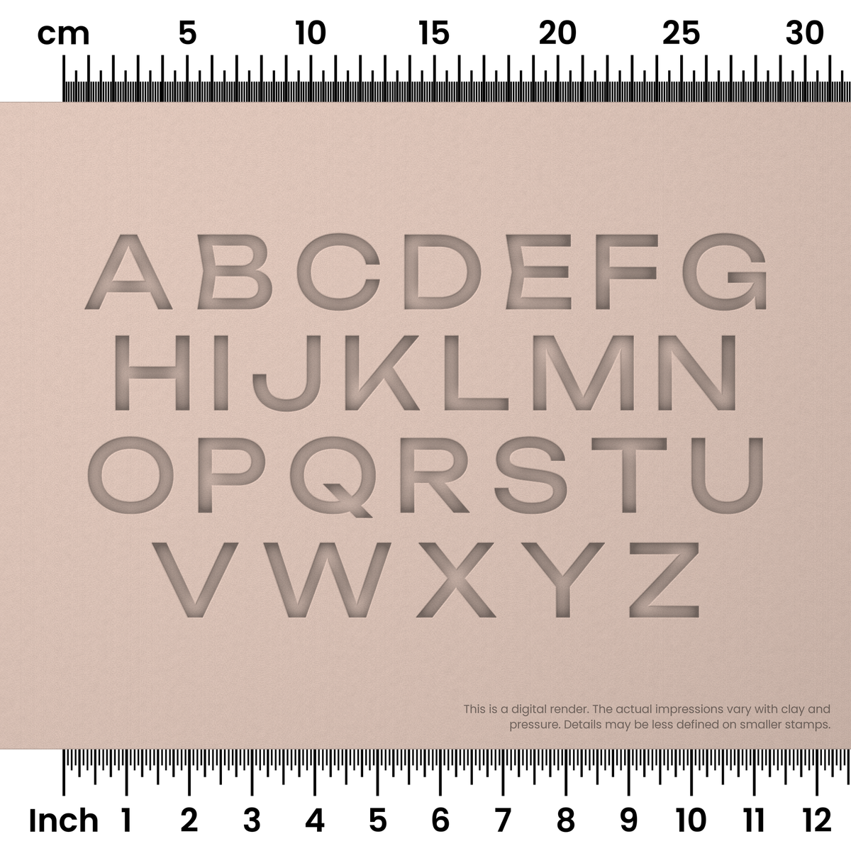 Unbounded | All Caps | Alphabet Stamp Sets - Ceramind® Tools