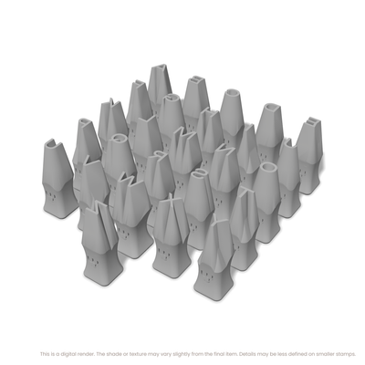 Unbounded | All Caps | Alphabet Stamp Sets - Ceramind® Tools