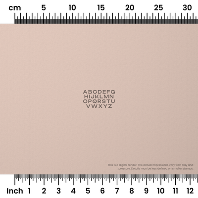 Unbounded | All Caps | Alphabet Stamp Sets - Ceramind® Tools