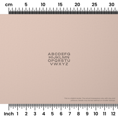Unbounded | All Caps | Alphabet Stamp Sets - Ceramind® Tools