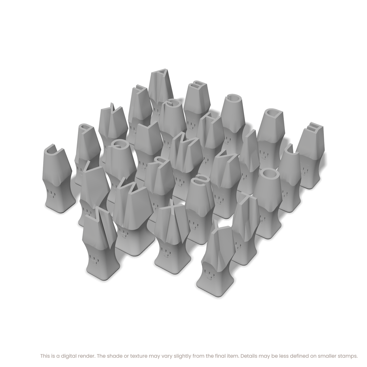 Unbounded | All Caps | Alphabet Stamp Sets - Ceramind® Tools