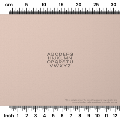 Unbounded | All Caps | Alphabet Stamp Sets - Ceramind® Tools