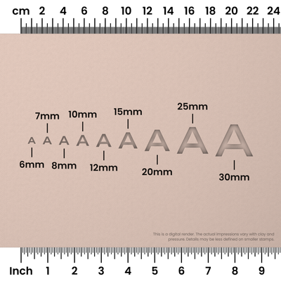 Unbounded | All Caps | Alphabet Stamp Sets - Ceramind® Tools