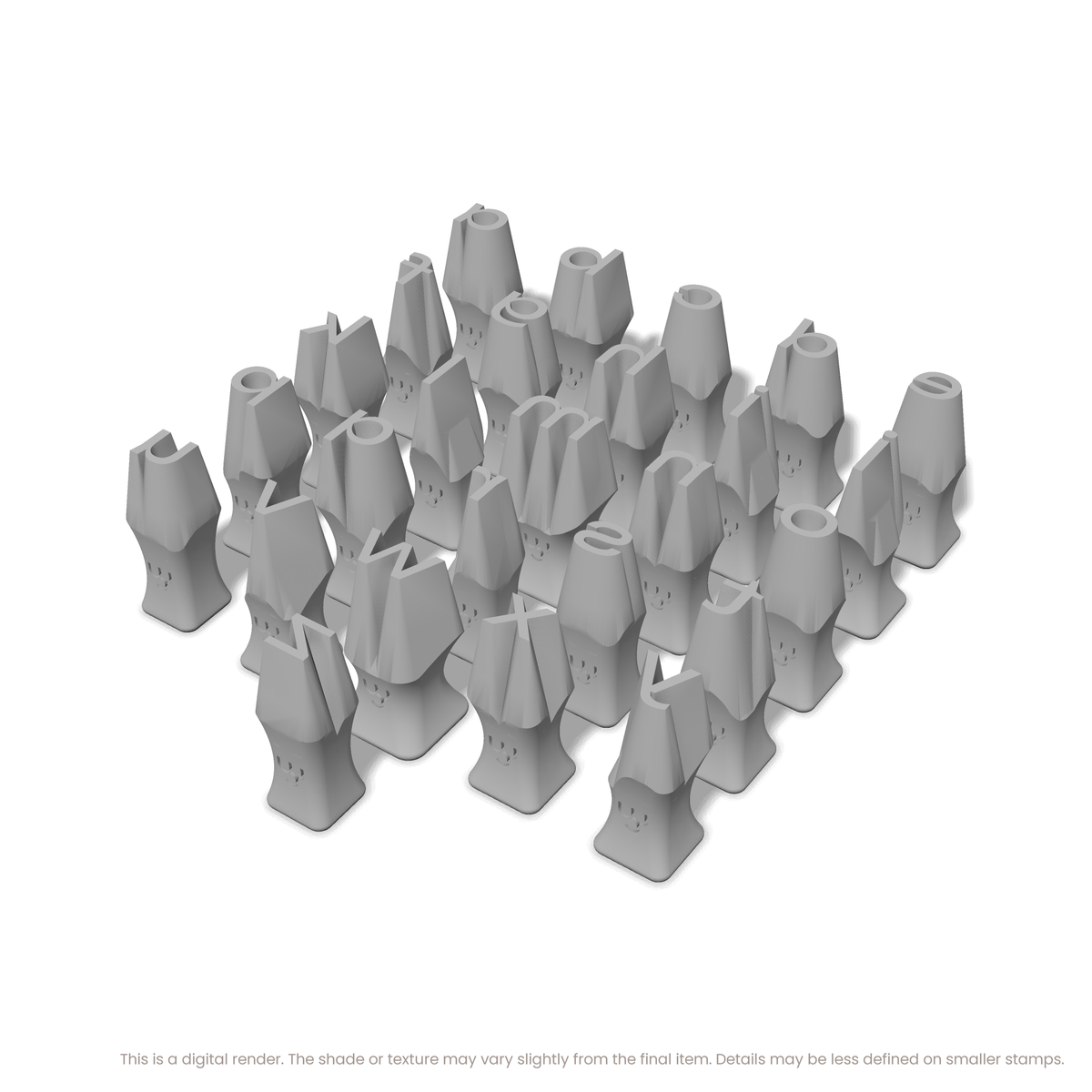 Unbounded | Lowercase | Alphabet Stamp Sets - Ceramind® Tools