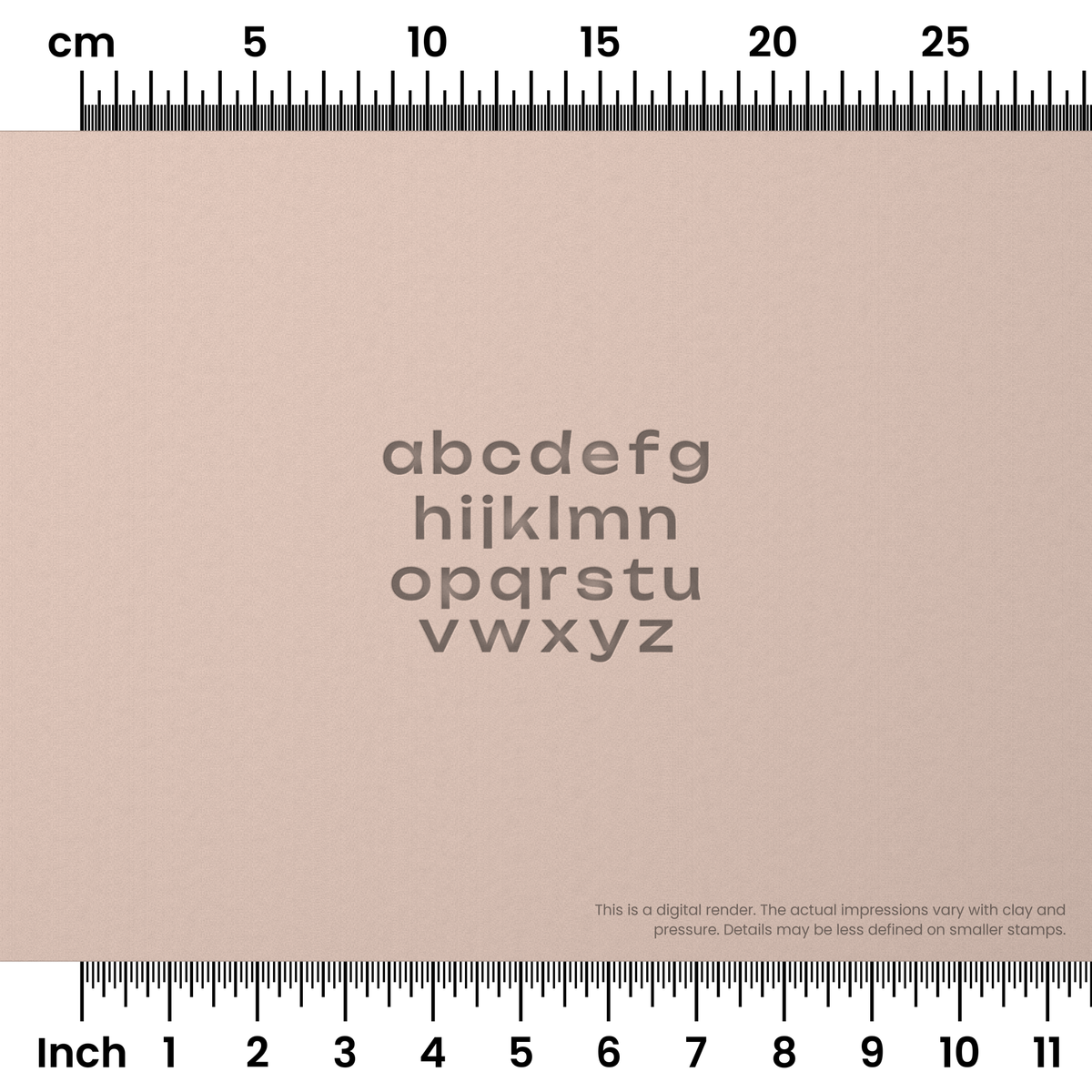 Unbounded | Lowercase | Alphabet Stamp Sets - Ceramind® Tools