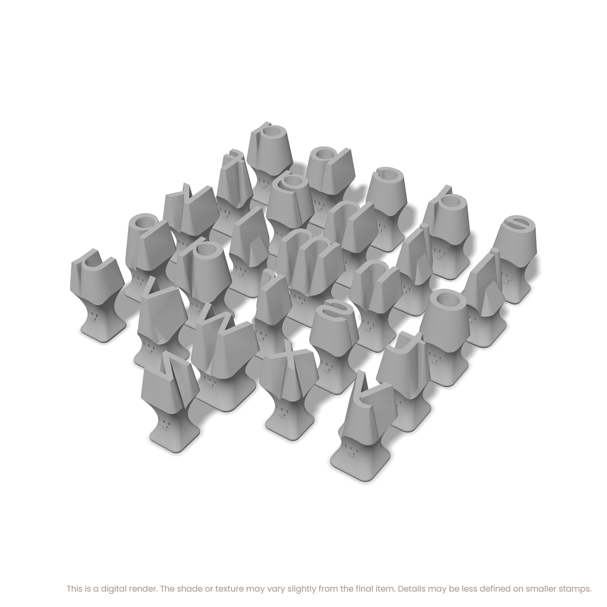 Unbounded | Lowercase | Alphabet Stamp Sets - Ceramind® Tools