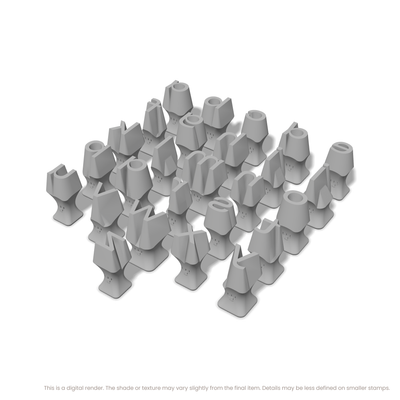 Unbounded | Lowercase | Alphabet Stamp Sets - Ceramind® Tools