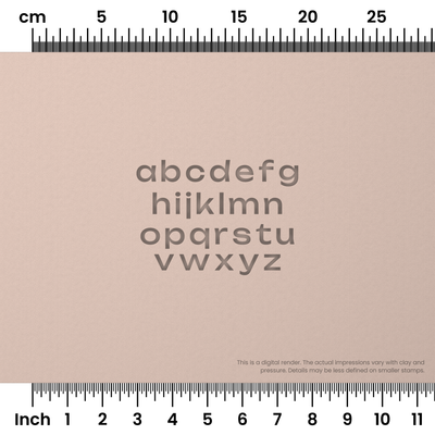 Unbounded | Lowercase | Alphabet Stamp Sets - Ceramind® Tools