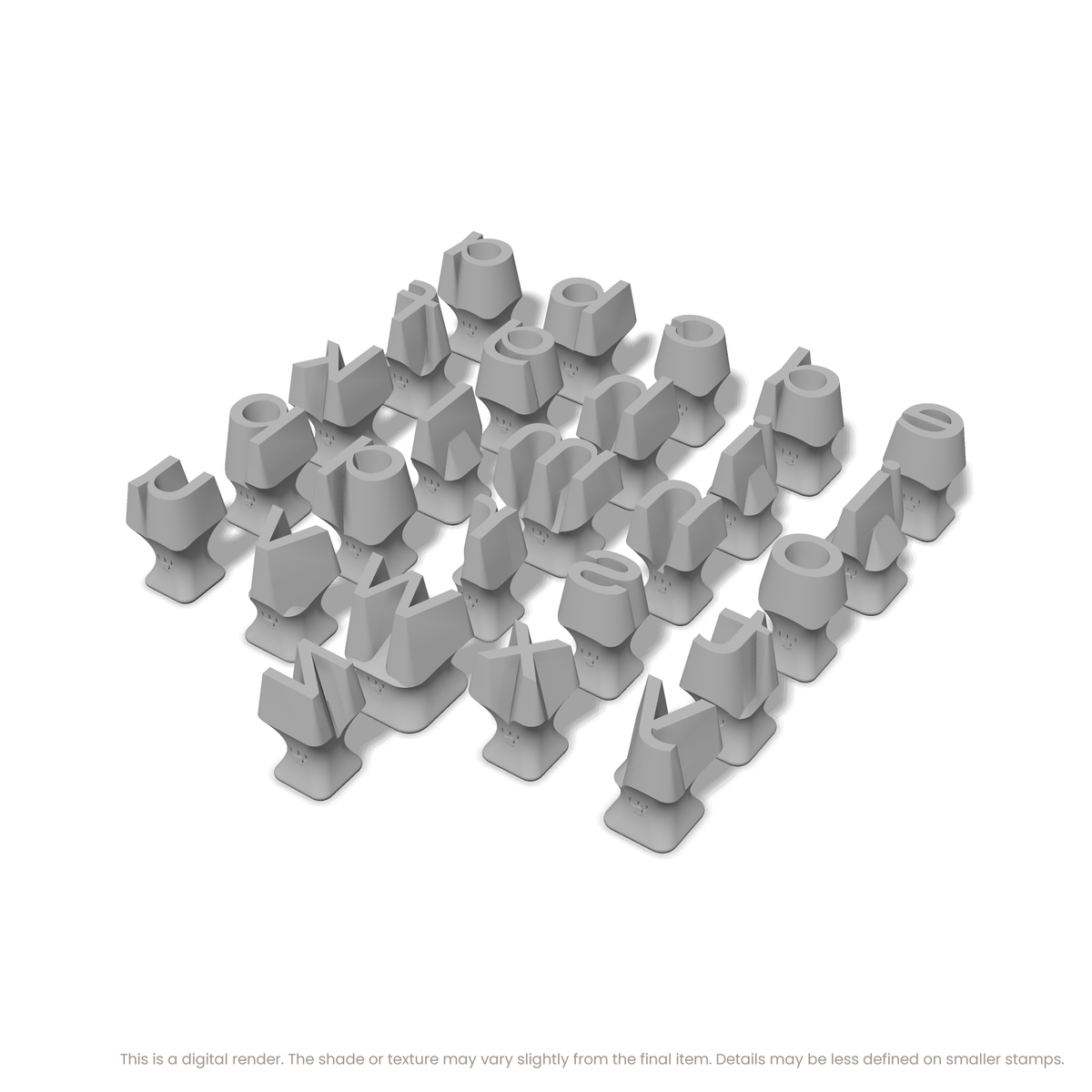 Unbounded | Lowercase | Alphabet Stamp Sets - Ceramind® Tools