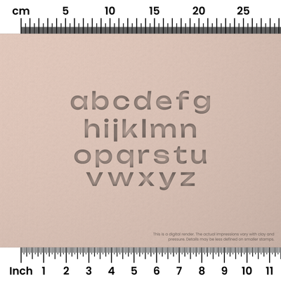 Unbounded | Lowercase | Alphabet Stamp Sets - Ceramind® Tools