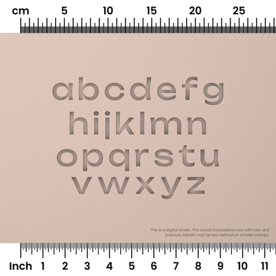 Unbounded | Lowercase | Alphabet Stamp Sets - Ceramind® Tools