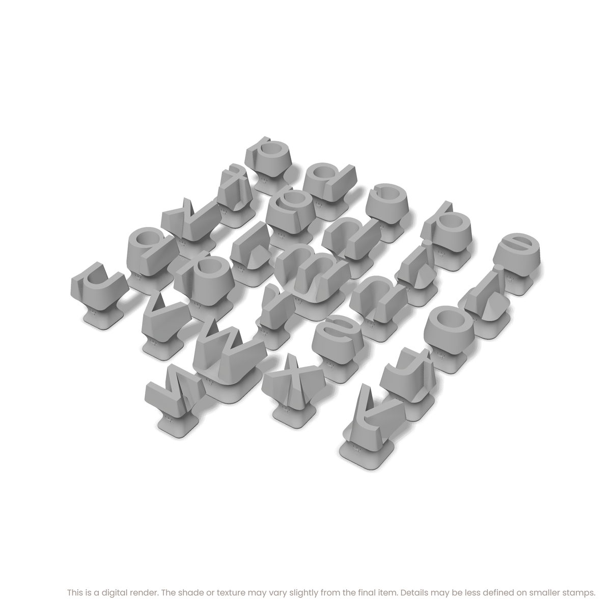 Unbounded | Lowercase | Alphabet Stamp Sets - Ceramind® Tools