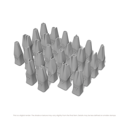 Unbounded | Lowercase | Alphabet Stamp Sets - Ceramind® Tools