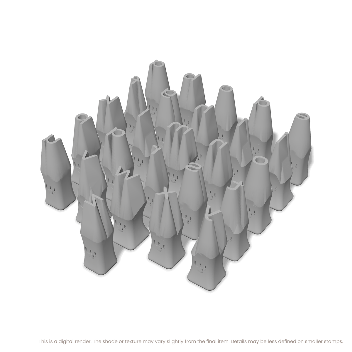Unbounded | Lowercase | Alphabet Stamp Sets - Ceramind® Tools