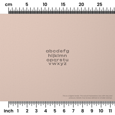 Unbounded | Lowercase | Alphabet Stamp Sets - Ceramind® Tools