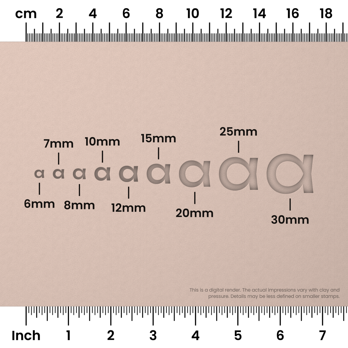 Unbounded | Lowercase | Alphabet Stamp Sets - Ceramind® Tools