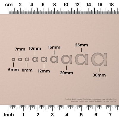 Unbounded | Lowercase | Alphabet Stamp Sets - Ceramind® Tools