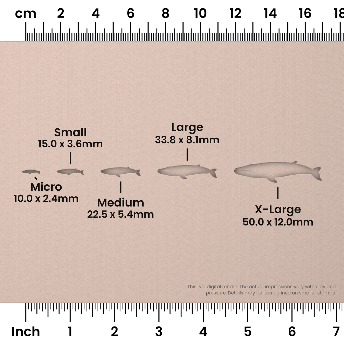 Blue Whale Stamps - Ceramind® Tools