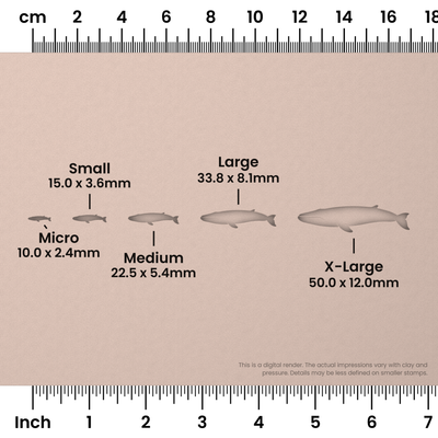 Blue Whale Stamps - Ceramind® Tools