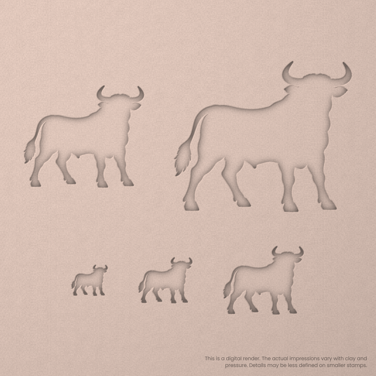 Bull Stamps - Ceramind® Tools