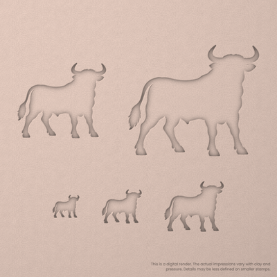 Bull Stamps - Ceramind® Tools