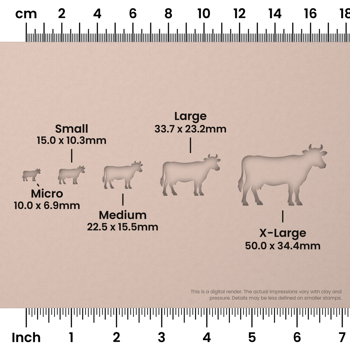 Cow Stamps - Ceramind® Tools