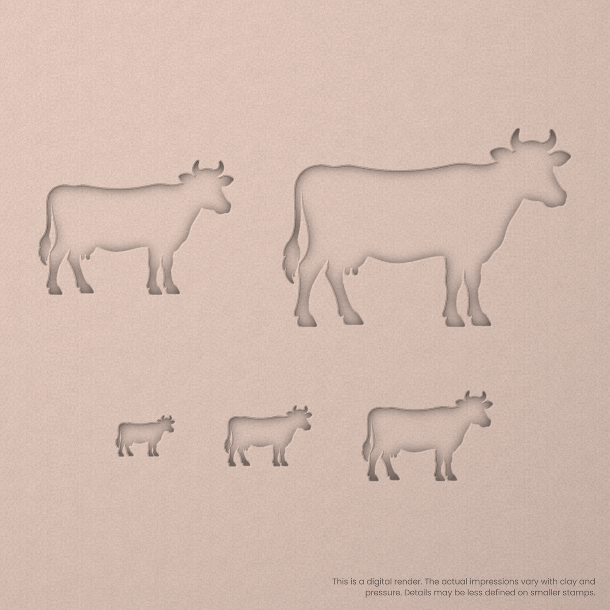 Cow Stamps - Ceramind® Tools