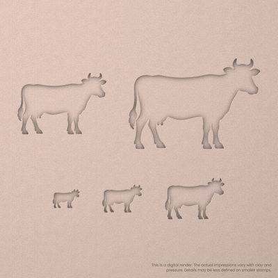 Cow Stamps - Ceramind® Tools