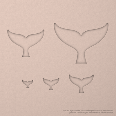 Whale Fluke Stamps - Ceramind® Tools