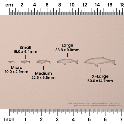 Grey Whale Stamps - Ceramind® Tools