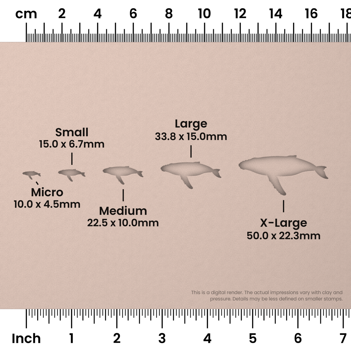 Humpback Whale Stamps - Ceramind® Tools